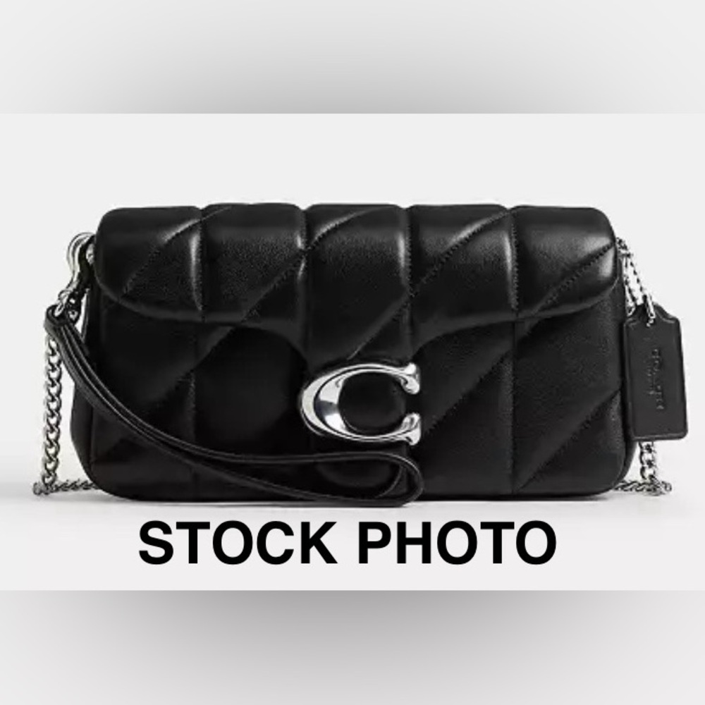 COACH Tabby 19 Quilted Nappa Leather Chain Crossbody/Wristlet w/Dust Bag - Picture 9 of 11